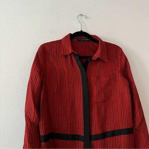 House of Harlow 1960 x Revolve Marie Tunic Blouse in Spice Red - Picture 4 of 7